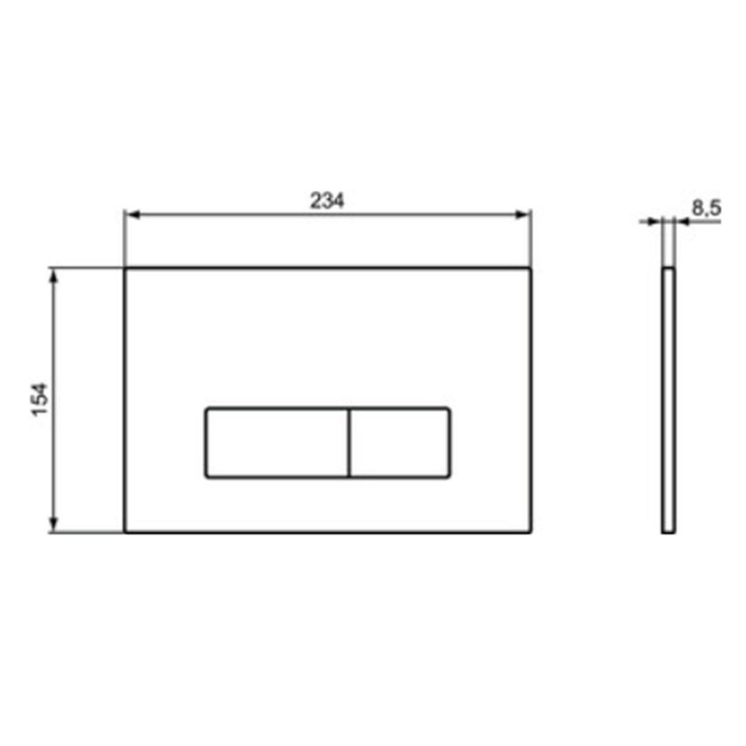  Двоен активатор Oleas M2, механичен R0121A6 черен – Ideal Standard 11.26.264.0178 – снимка 2